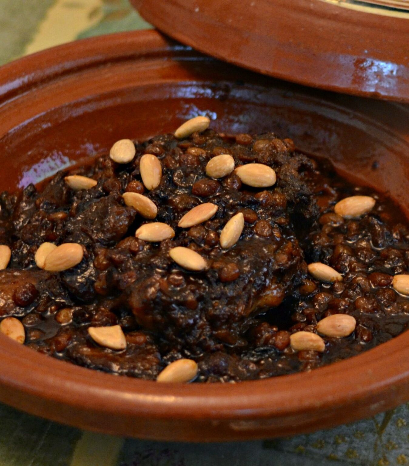 Beef Tagine with Raisins and Almonds Djorff palace